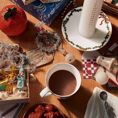 Royal Copenhagen Stjerne Riflet Jul lysestage 15,5 cm