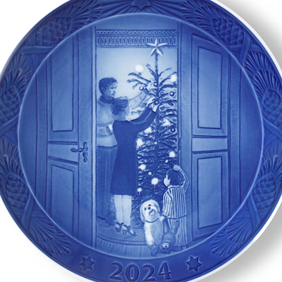 Royal Copenhagen juleplatte 2024 juleforventning