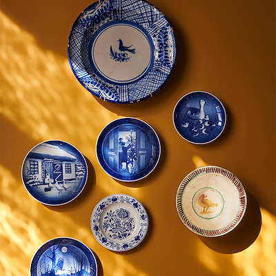 Bing & Grøndahl juleplatte 2024 Jul på landet Ø18 cm