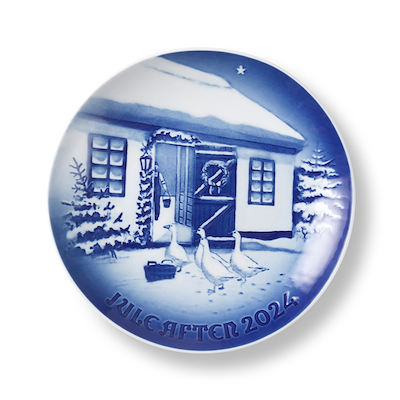 Bing & Grøndahl juleplatte 2024 Jul på landet Ø18 cm