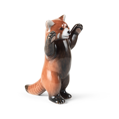 Royal Copenhagen årsfigur 2024 rød panda