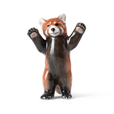 Royal Copenhagen Samlerartikler Årsfigur 2024 Rød Panda figur porcelæn H 13,5 cm