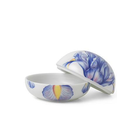 Royal Copenhagen bonbonniere 2024 blå iris