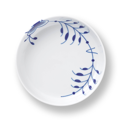 Royal Copenhagen Blå Mega Riflet rundt ovnfast fad 18,5 cm