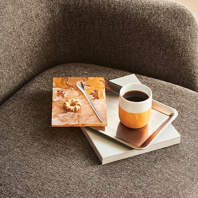 Royal Copenhagen Riflet Contrast Marble krus fiery yellow 35 cl