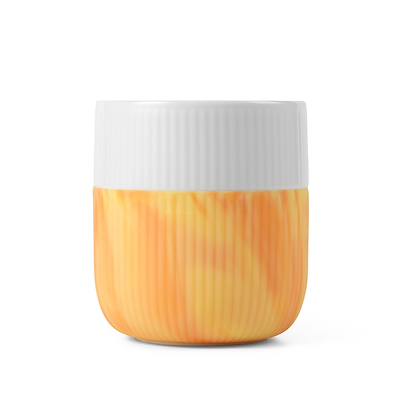 Royal Copenhagen Riflet Contrast Marble krus fiery yellow 35 cl