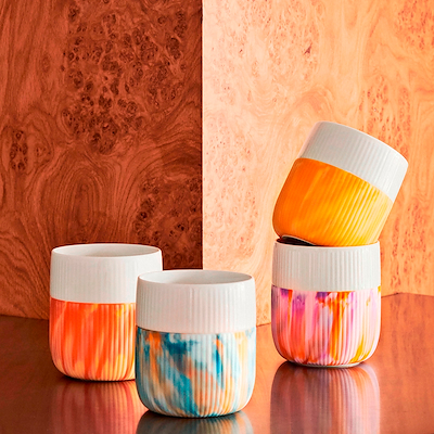 Royal Copenhagen Riflet Contrast Marble krus morning sky 35 cl