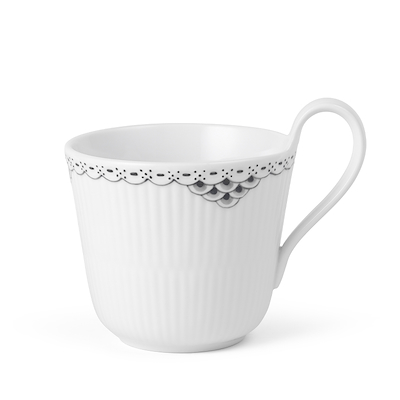 Royal Copenhagen Sort Riflet Blonde højhankskop 33 cl