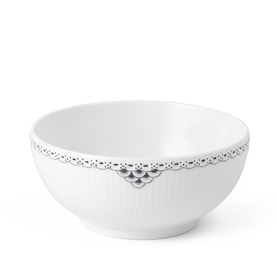 Royal Copenhagen Sort Riflet Blonde skål 73 cl