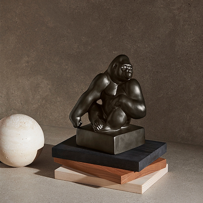 Royal Copenhagen årsfigur 2024 gorilla 20,5 cm