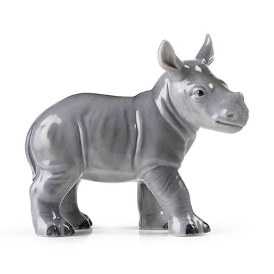 Royal Copenhagen årsfigur 2025 babynæsehorn