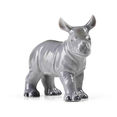 Royal Copenhagen årsfigur 2025 babynæsehorn