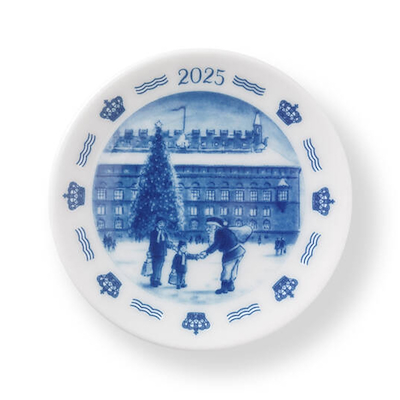 Royal Copenhagen plakette 2025 jul i København Ø8,5 cm