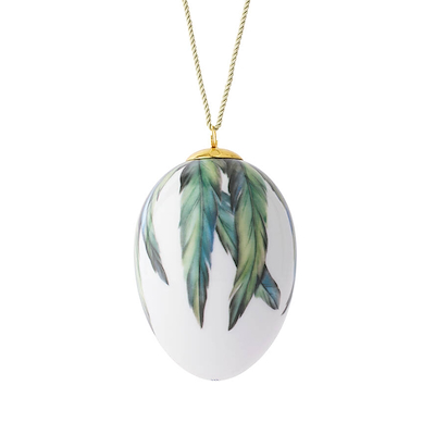 Royal Copenhagen påskeæg 2025 stort skadefjer 10 cm