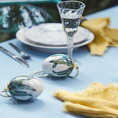 Royal Copenhagen påskeæg 2025 stort skadefjer 10 cm