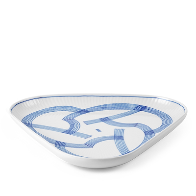 Royal Copenhagen Motif trekantet fad 23 cm