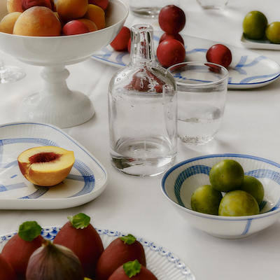 Royal Copenhagen Motif trekantet fad 23 cm