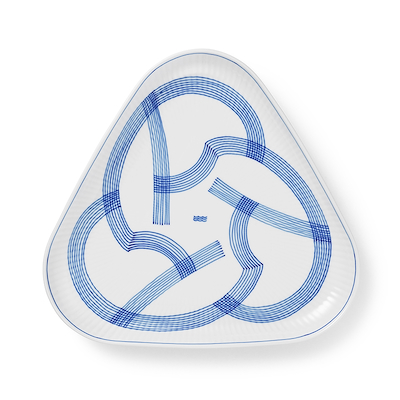 Royal Copenhagen Motif trekantet fad 23 cm