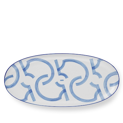 Royal Copenhagen Motif ovalt fad 37 cm