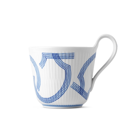 Royal Copenhagen Motif højhankskop blå 33 cl