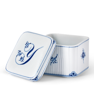 Royal Copenhagen Alfabet bonbonniere Y 13 cl