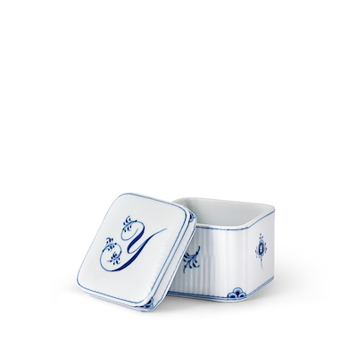 Royal Copenhagen Alfabet bonbonniere Y 13 cl