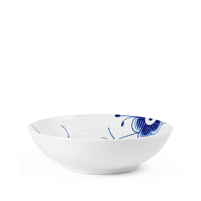 Royal Copenhagen Blå Mega Riflet skål Ø 21 cm