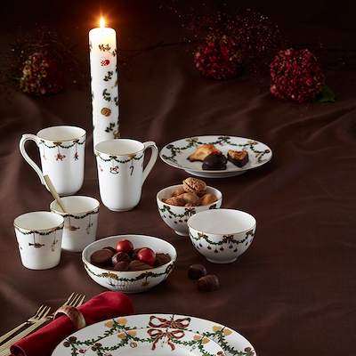 Royal Copenhagen Stjerne Riflet Jul 2024 kalenderlys