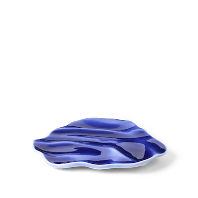 Royal Copenhagen Kontur fad blå Ø 21,5 cm