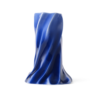 Royal Copenhagen Kontur vase blå H 27 cm