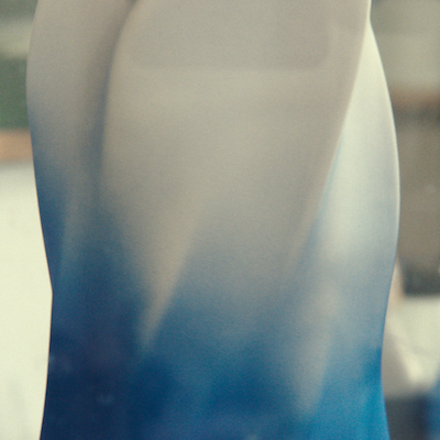 Royal Copenhagen Kontur vase blå H 27 cm