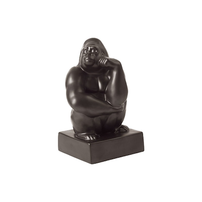 Royal Copenhagen årsfigur 2025 gorilla med hånden mod kinden 21 cm