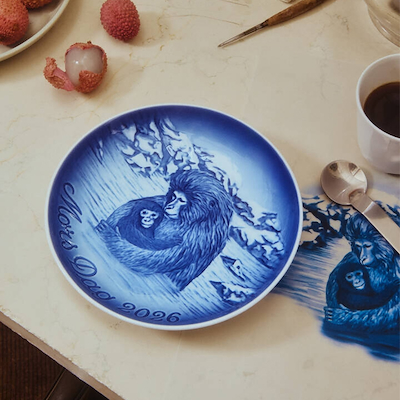 Bing & Grøndahl mors dag-platte 2026 - Japanske sneaber Ø 15cm