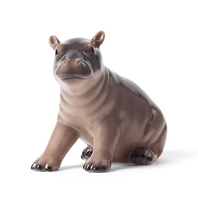 Royal Copenhagen årsfigur 2026 babyflodhest 9,5 cm