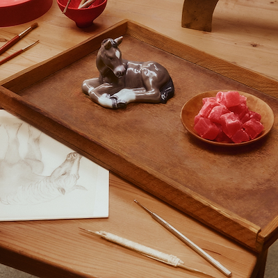 Royal Copenhagen årets kinesiske stjernetegnsfigur 2026 hest 9 cm