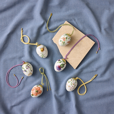 Royal Copenhagen påskeæg 2026 stor tidsel 6 cm