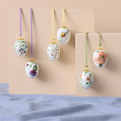 Royal Copenhagen påskeæg 2026 tidsel 6 cm 2 stk.