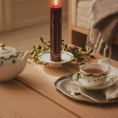 Royal Copenhagen Stjerne Riflet Jul 2025 kalenderlys