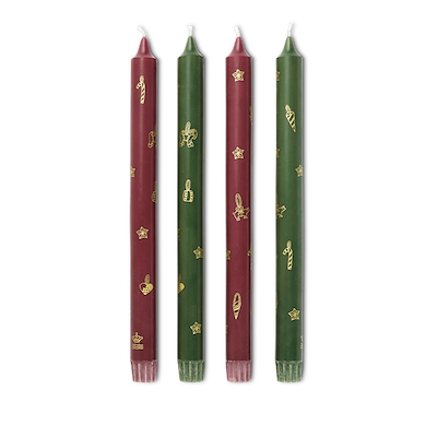 Royal Copenhagen Stjerne Riflet Jul lys 4 stk.