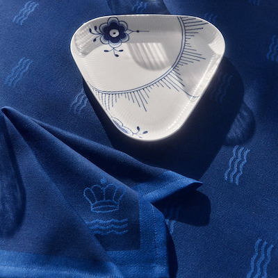 Royal Copenhagen Waves stofserviet blue 45x45 cm 2-pak