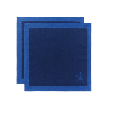 Royal Copenhagen Waves stofserviet blue 45x45 cm 2-pak