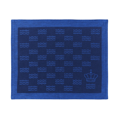 Royal Copenhagen Waves dækkeserviet blå 45x35 cm 2 stk.