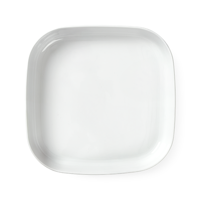 Royal Copenhagen Hvid Riflet ovnfast fad 30 cm