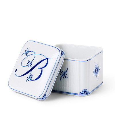 Royal Copenhagen Alfabet bonbonniere B 13 cl