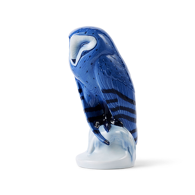 Royal Copenhagen figurer 2026 blå ugle H22 cm