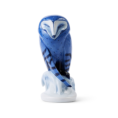Royal Copenhagen figurer 2026 blå ugle H22 cm