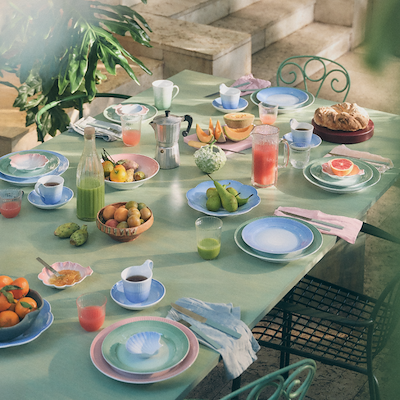 Royal Copenhagen Iris tallerken blå Ø 27 cm