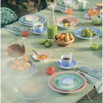 Royal Copenhagen Iris tallerken koral Ø 27 cm