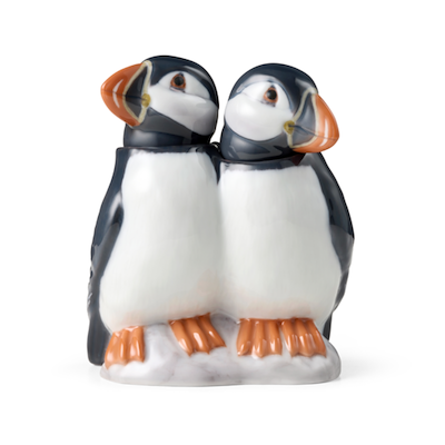 Royal Copenhagen Årsfigur 2027 søpapegøjer figur H 13,5 cm