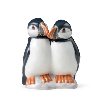 Royal Copenhagen Årsfigur 2027 søpapegøjer figur H 13,5 cm